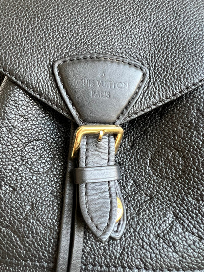 Louis Vuitton Montsouris Backpack Black Empreinte