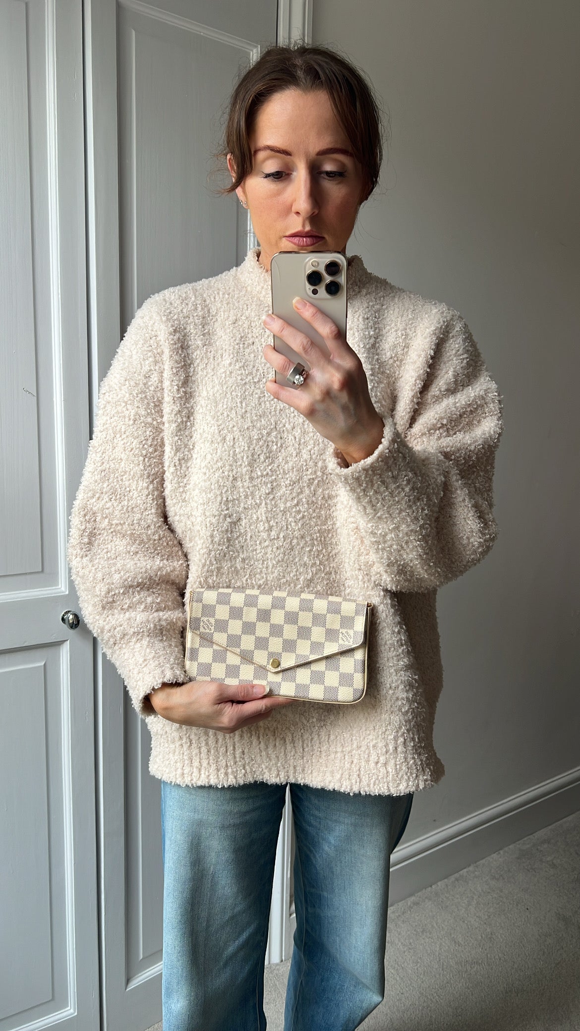Louis Vuitton Felicie Pochette Damier Azur (RRP £1110)