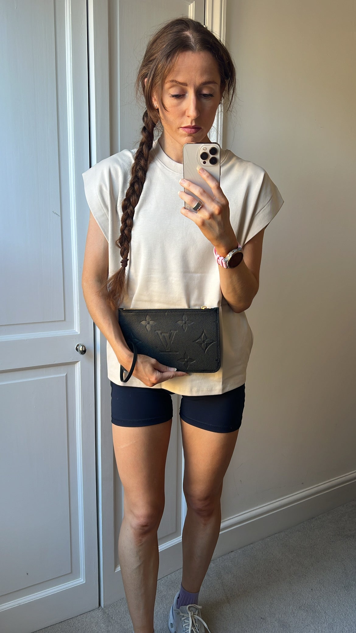 Louis Vuitton Pouch (from Neverfull) Black Empreinte