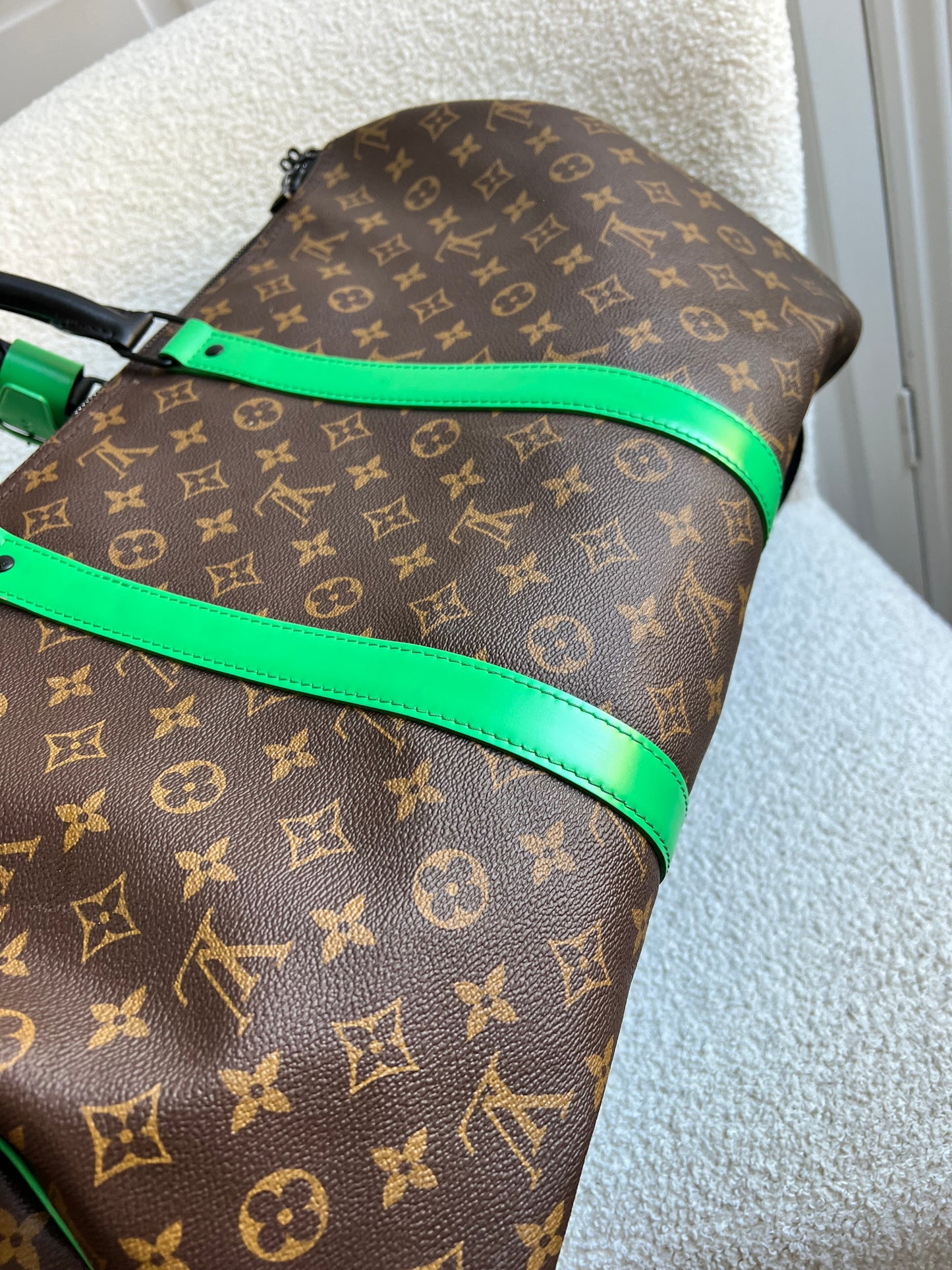 Louis Vuitton Keepall Bandouliere 50 Monogram Macassar and Minty Green (RRP £2,520)