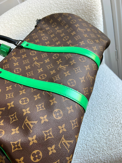 Louis Vuitton Keepall Bandouliere 50 Monogram Macassar and Minty Green (RRP £2,520)