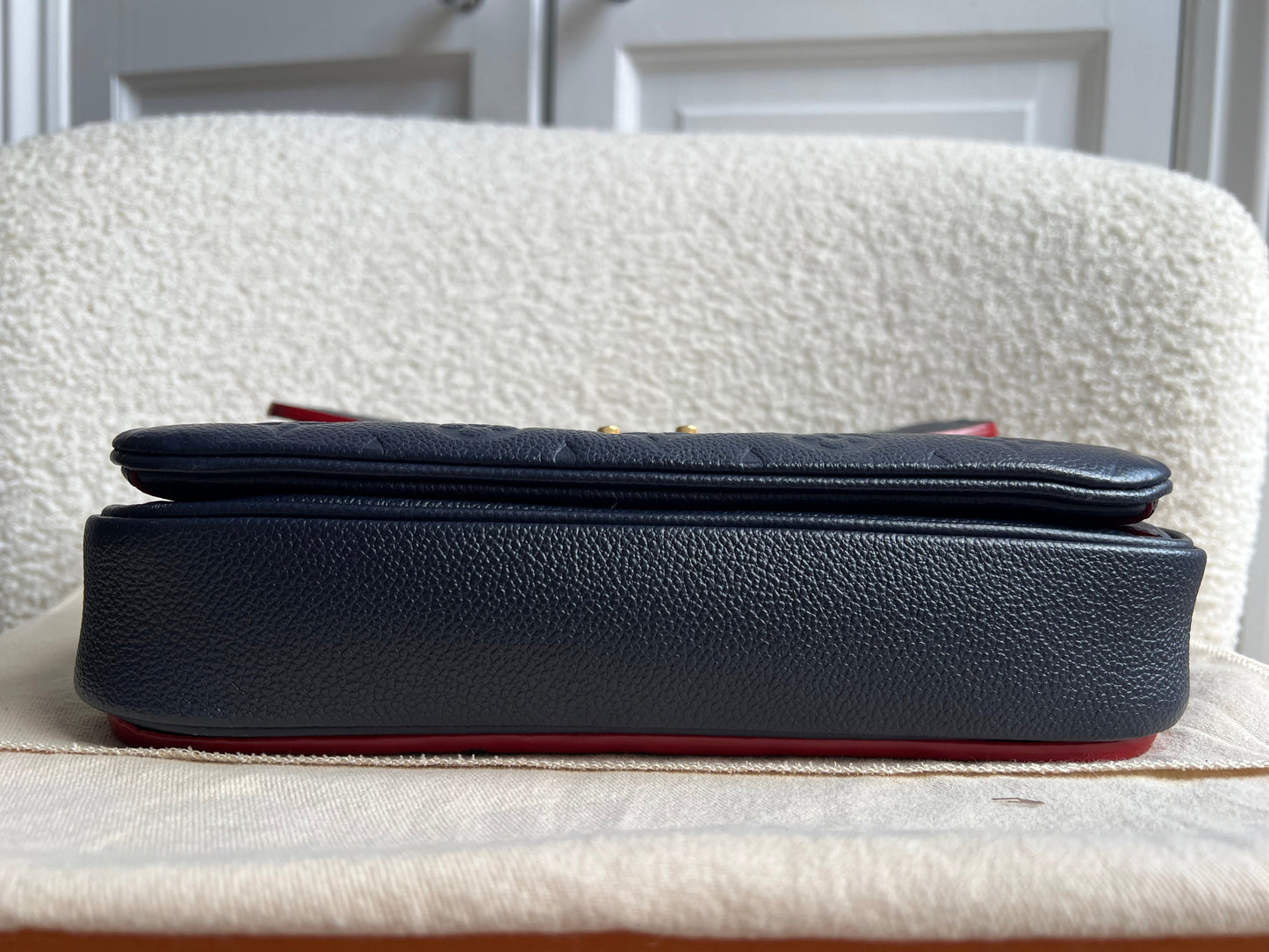 Louis Vuitton Pochette Metis Marine Rouge Empreinte (RRP £2,200)