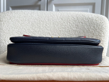 Louis Vuitton Pochette Metis Marine Rouge Empreinte (RRP £2,200)