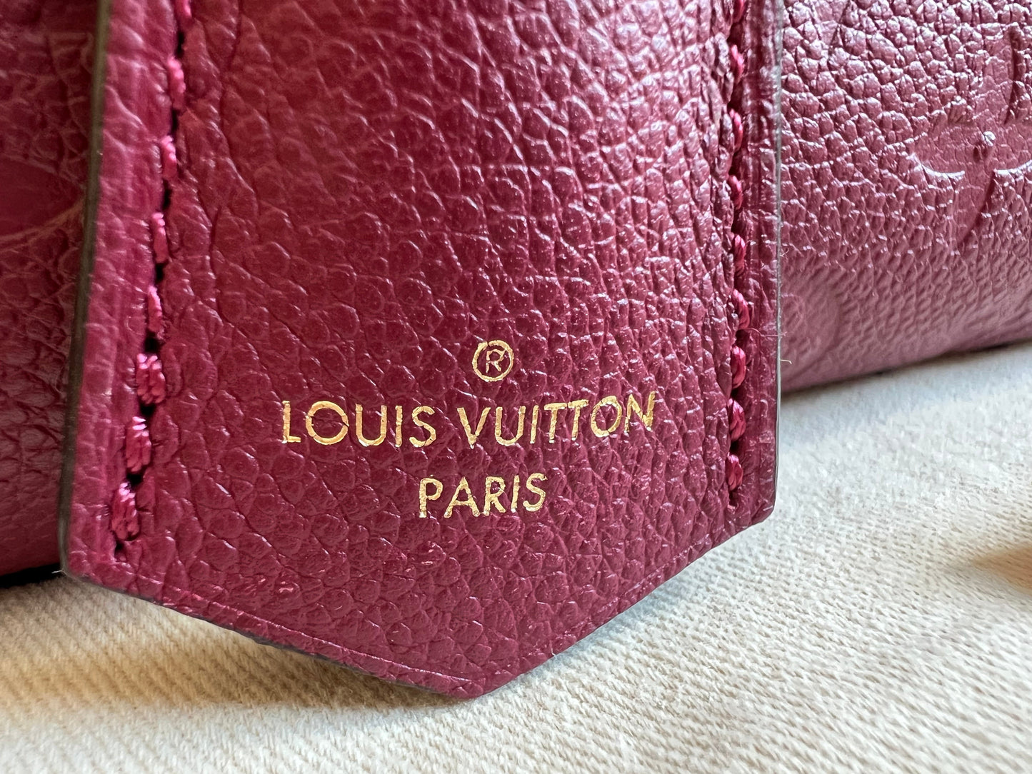 Louis Vuitton Speedy 25 Raisin Empreinte (RRP £1,840)