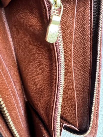 Louis Vuitton Porte Monnaie Zip Around Long Wallet in Monogram