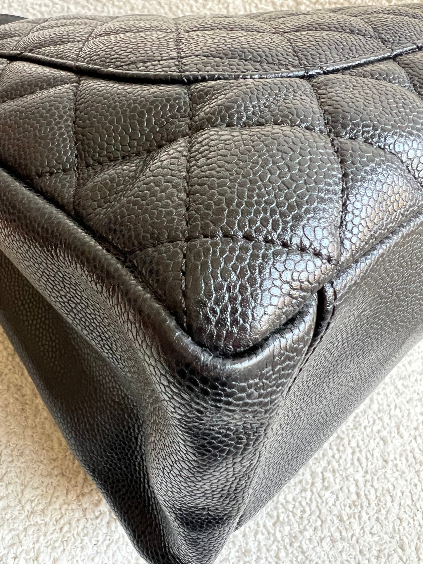 Chanel Black Caviar Grand Shopper Tote Gold Hardware (GST)