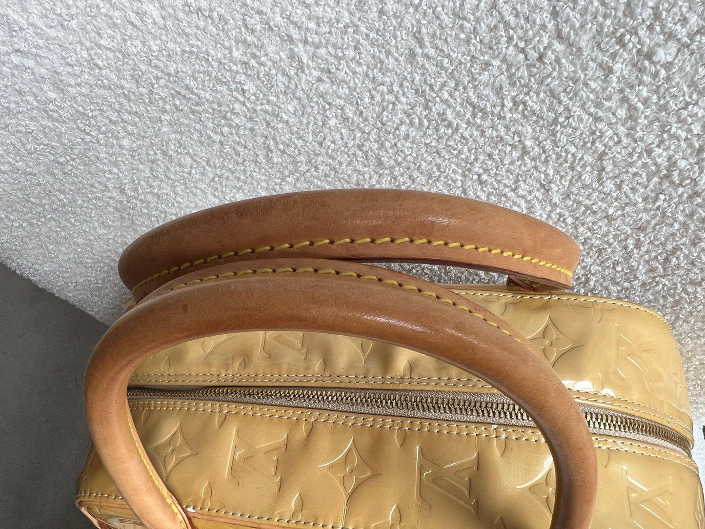 Louis Vuitton Tompkins Square Bag Pearl Monogram Vernis