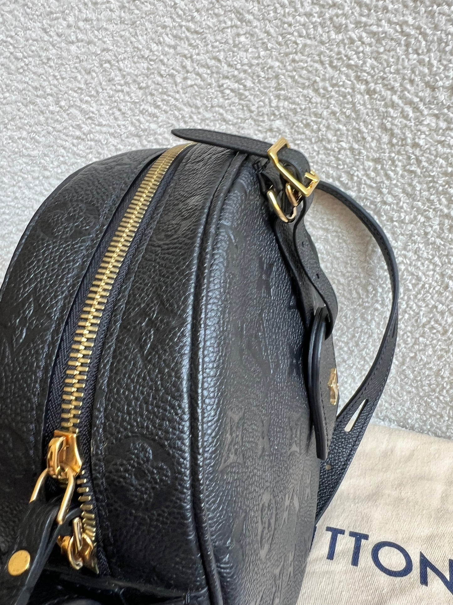 Louis Vuitton Boite Chapeau Souple MM Black Empreinte (RRP £2590)