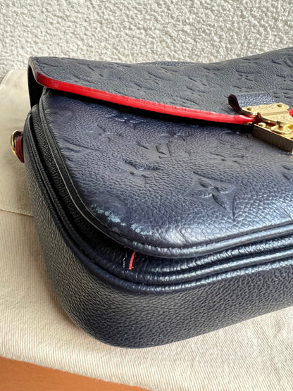 Louis Vuitton Pochette Metis Marine Rouge Empreinte (RRP £2,200)