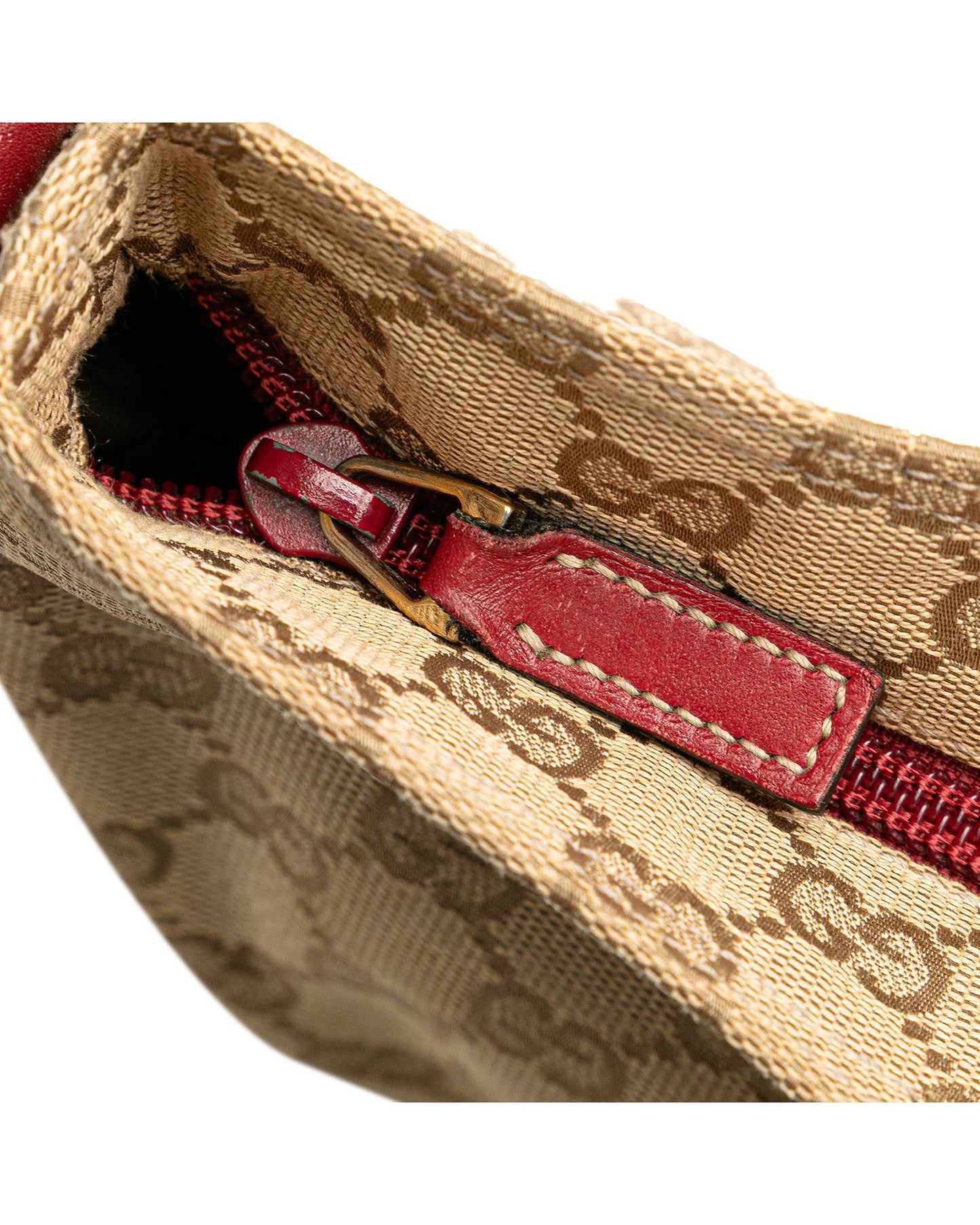Canvas Crossbody Bag with Leather Trim and Web Strap