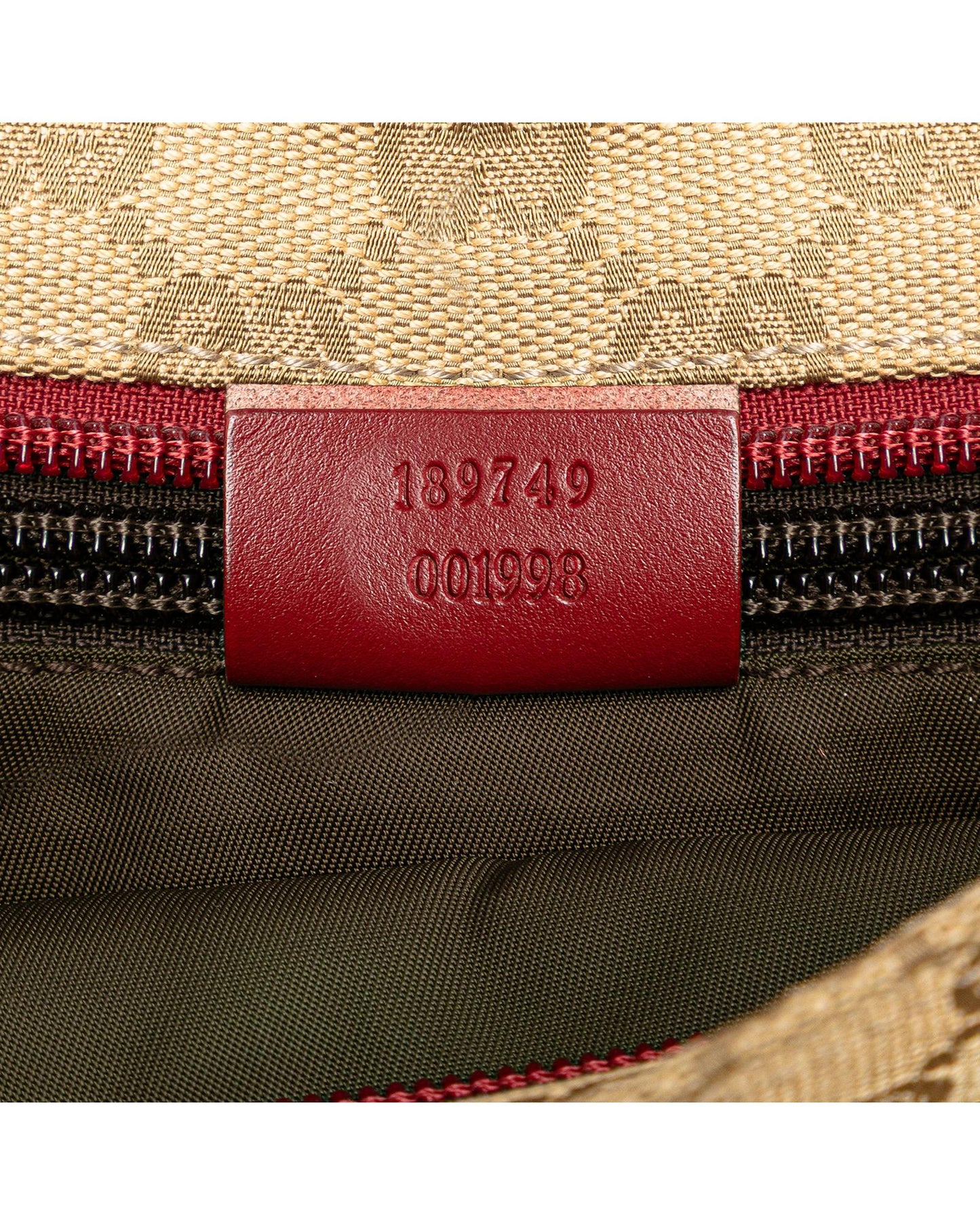 Canvas Crossbody Bag with Leather Trim and Web Strap