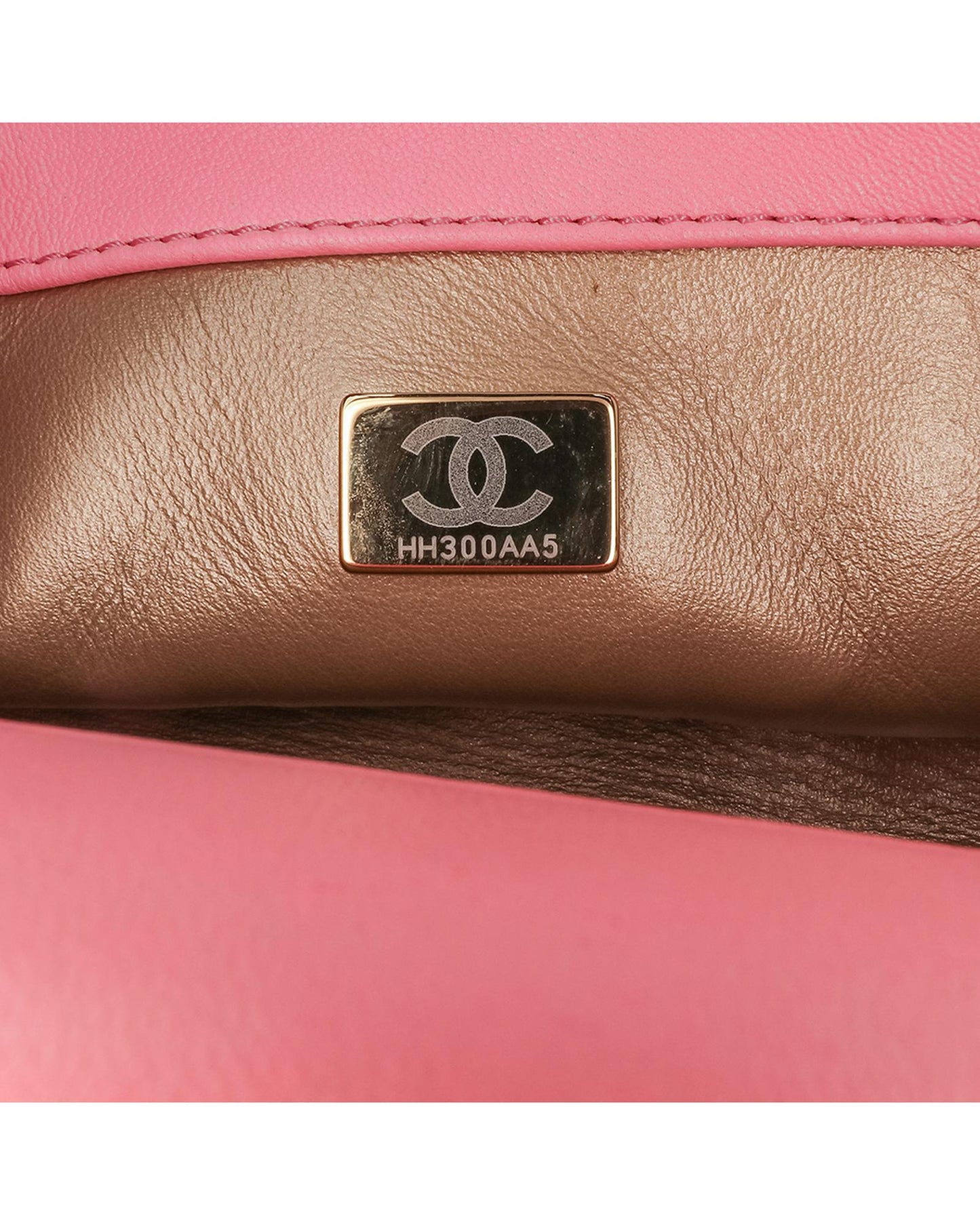 Mini Rectangular Classic Lambskin Pearl Crush Single Flap Crossbody Bag