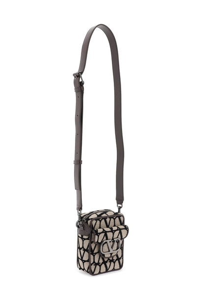Valentino Garavani Mini Locò Toile Iconographe Crossbody Bag Men