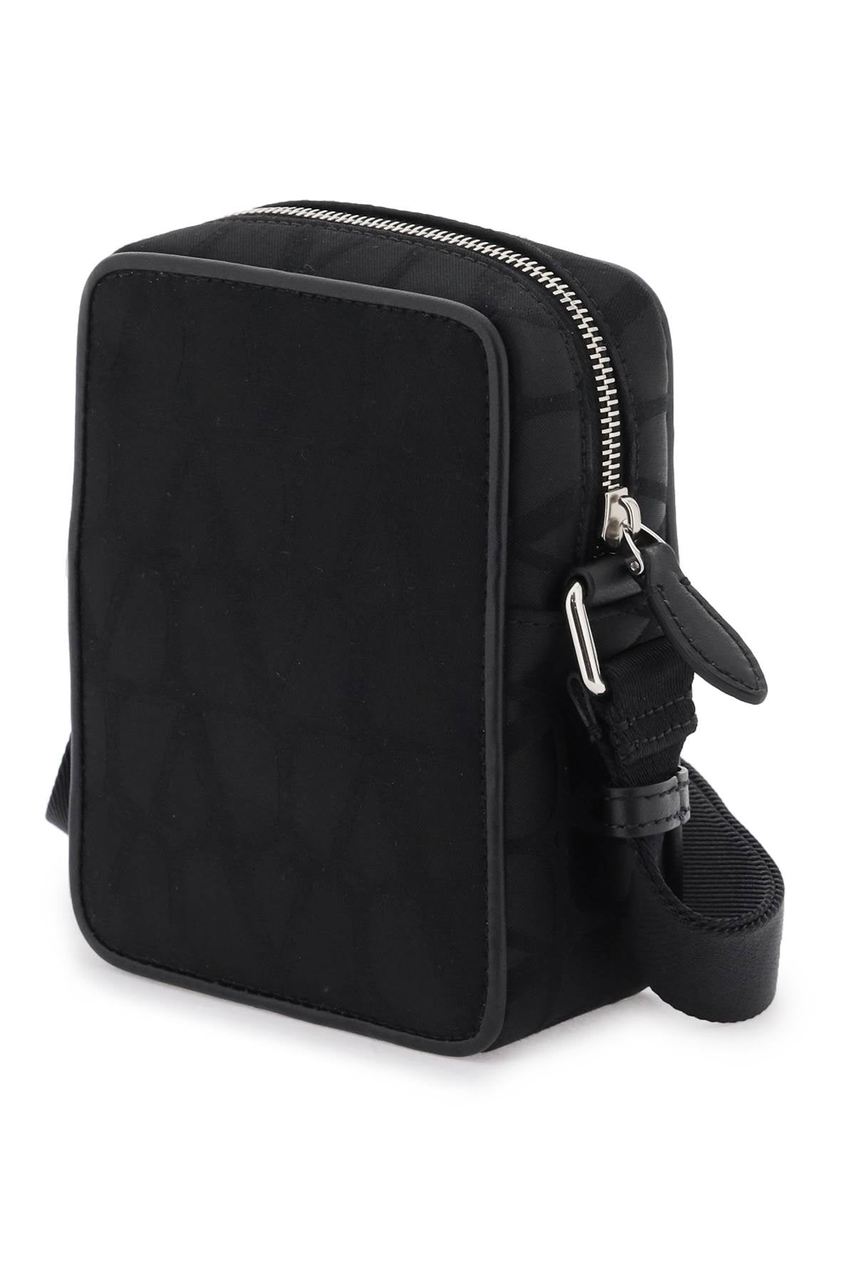 Valentino Garavani Small Black Iconographe Crossbody Bag Men