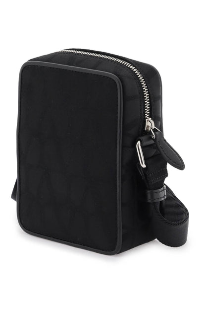 Valentino Garavani Small Black Iconographe Crossbody Bag Men