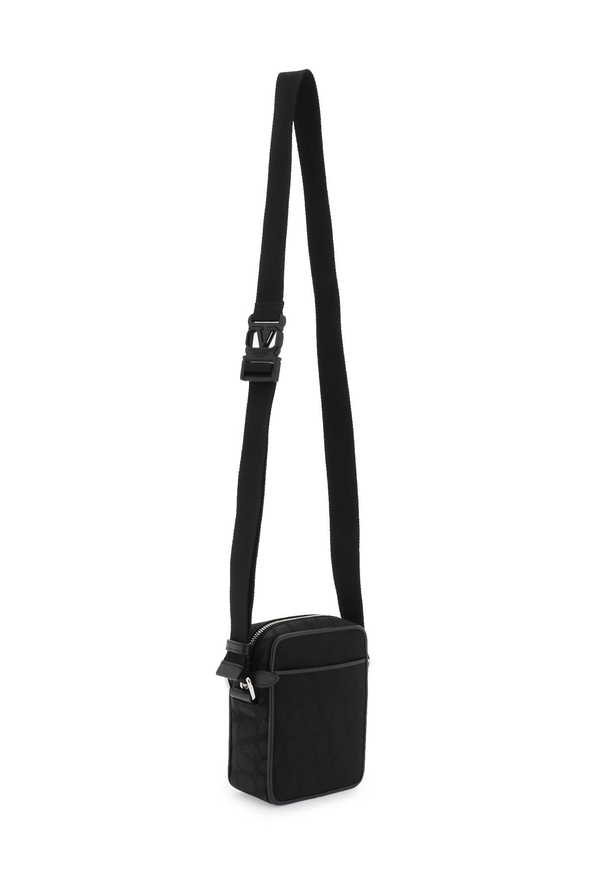 Valentino Garavani Small Black Iconographe Crossbody Bag Men