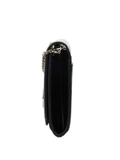 Dior Black Patent Leather 30 Montaigne Chain Clutch