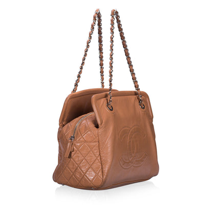 Chanel Timeless Lambskin Silver Tote Bag