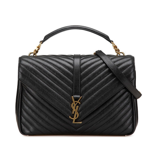 Saint Laurent YSL Monogram V Stitch 2Way Bag
