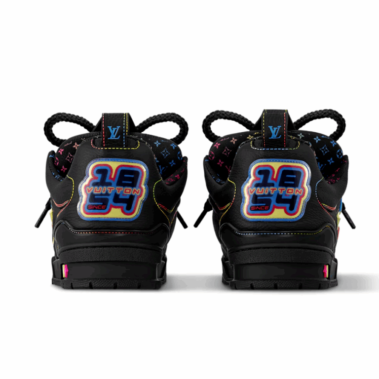 Louis Vuitton LV Skate Sneaker ‘Black Rainbow Monogram Flower’