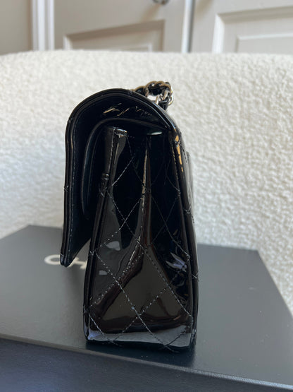 Chanel Medium Classic Flap in Black Patent Leather