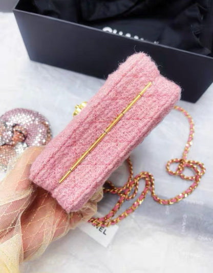 Chanel Chanel 22 Tweed Gold Shoulder Bag