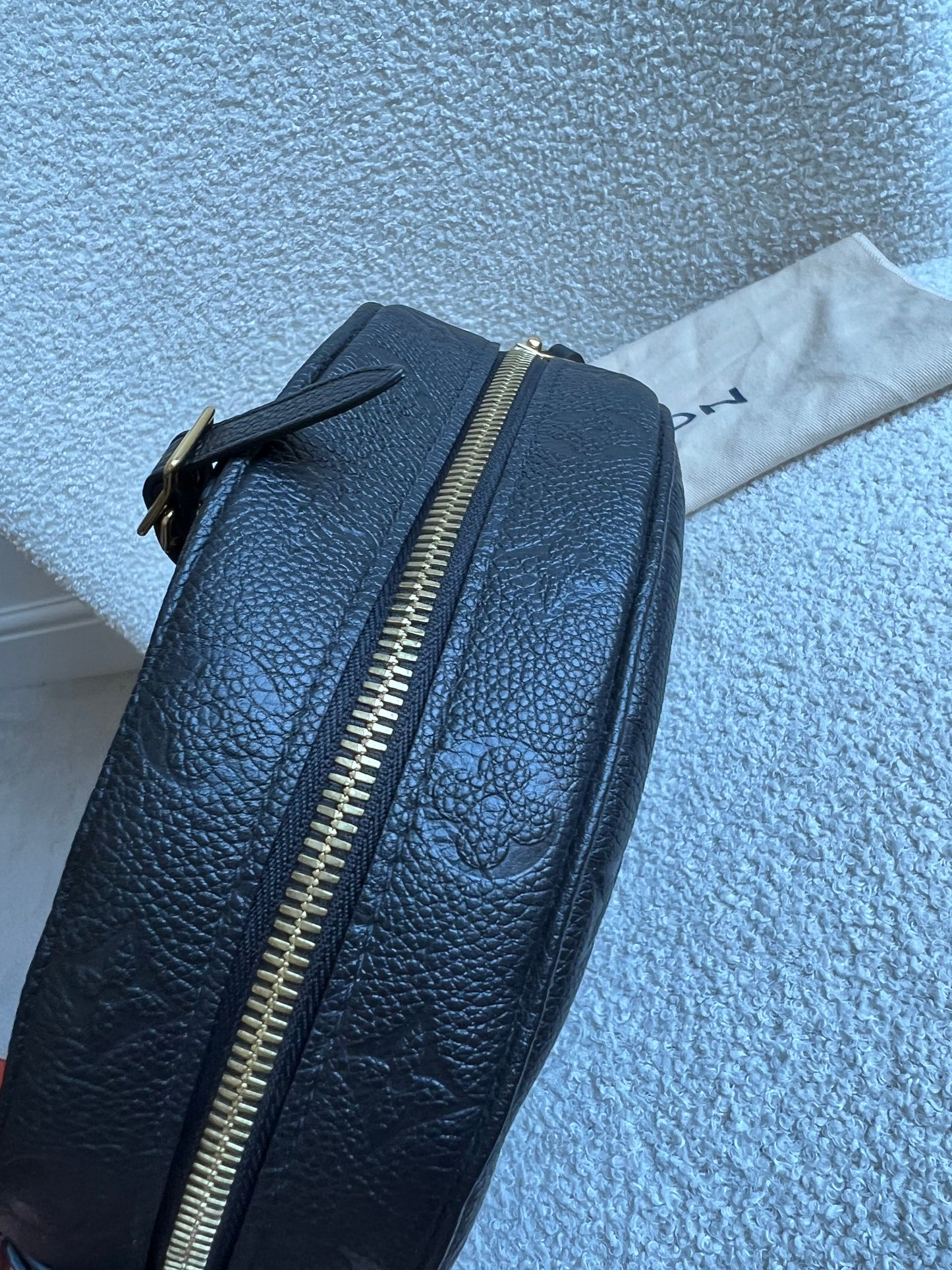 Louis Vuitton Boite Chapeau Souple MM Black Empreinte (RRP £2590)