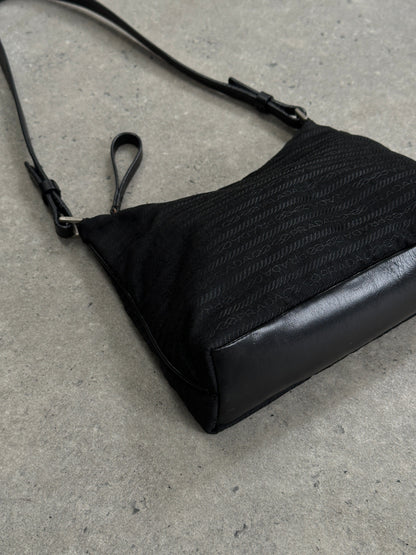 Prada Nylon Tessuto Monogram Crossbody Bag