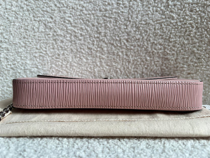 Louis Vuitton Felicie Pochette Rose Ballerine Epi (RRP £1160)