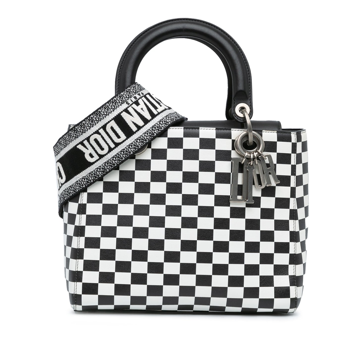 Dior Lady Dior Leather Shoulder Bag