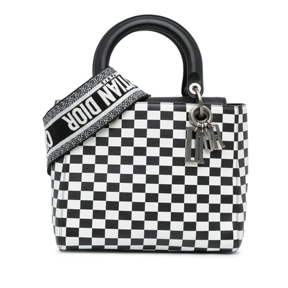 Dior Lady Dior Leather Shoulder Bag