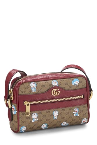 Gucci,  Doraemon x Gucci Coated Canvas Crossbody Bag, Red