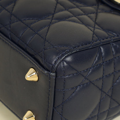 Christian Dior Navy My Abcdior Lady Dior Small Bag