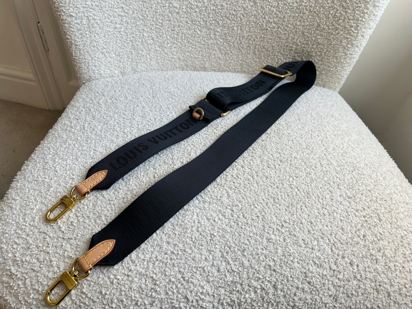 Louis Vuitton Black Canvas Bandouliere Strap