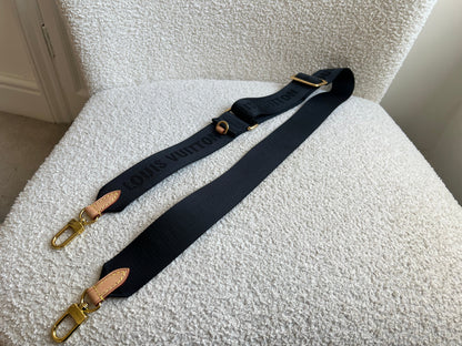 Louis Vuitton Black Canvas Bandouliere Strap