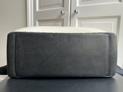 Chanel Black Caviar Grand Shopper Tote (GST) Silver Hardware