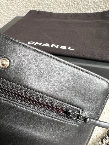 Chanel Wallet on Chain in Black Lambskin Silver Hardware (RRP £2,930)