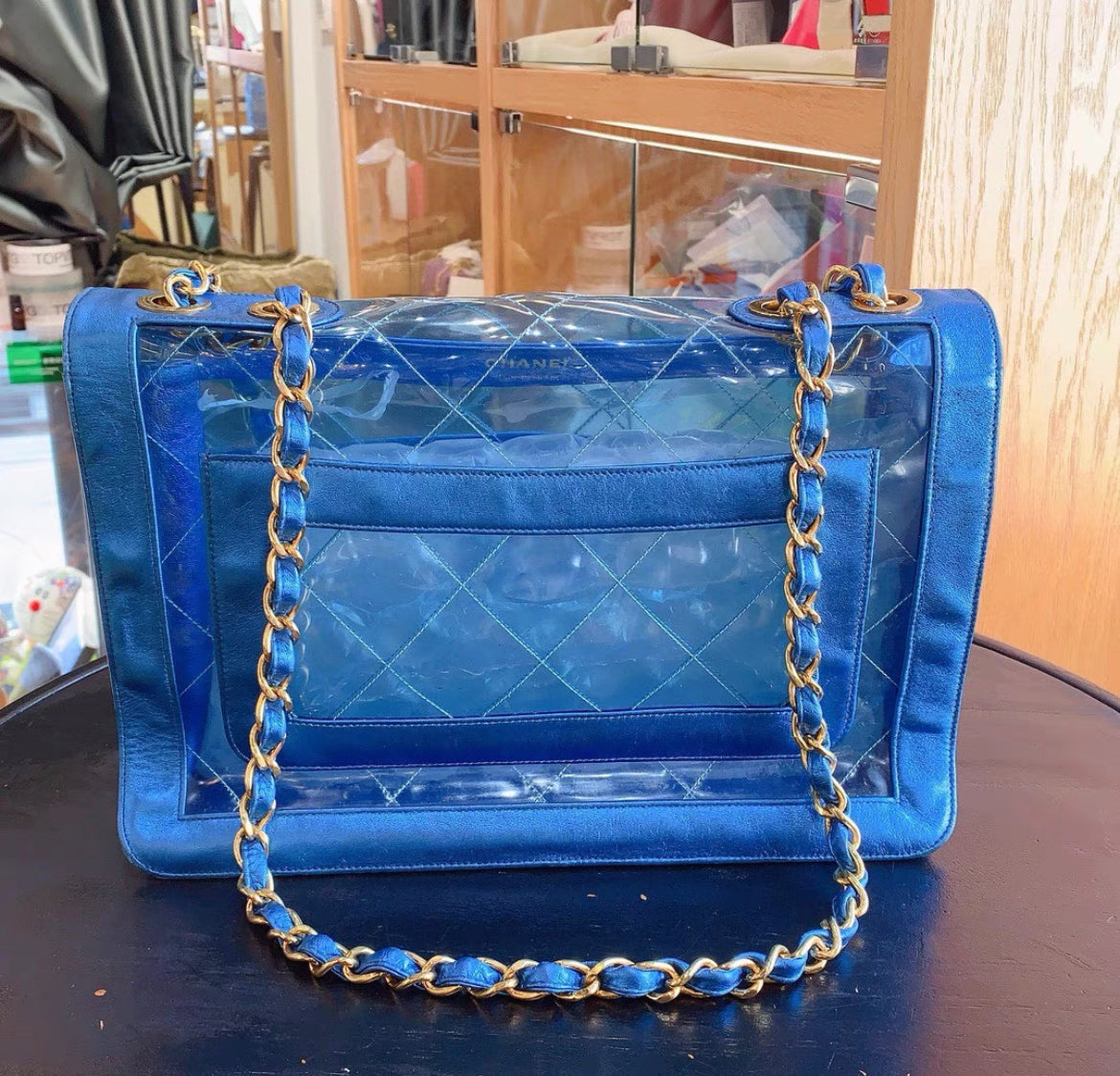 Chanel Lambskin Gold Shoulder Bag Style 19