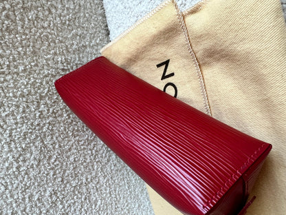 Louis Vuitton Cosmetic Pouch PM Red Epi