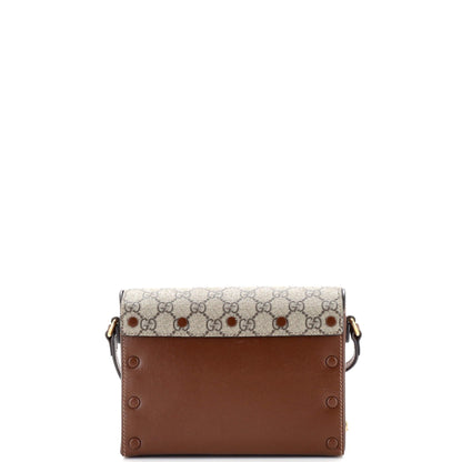 Logo Heart Crossbody Bag GG Coated Canvas