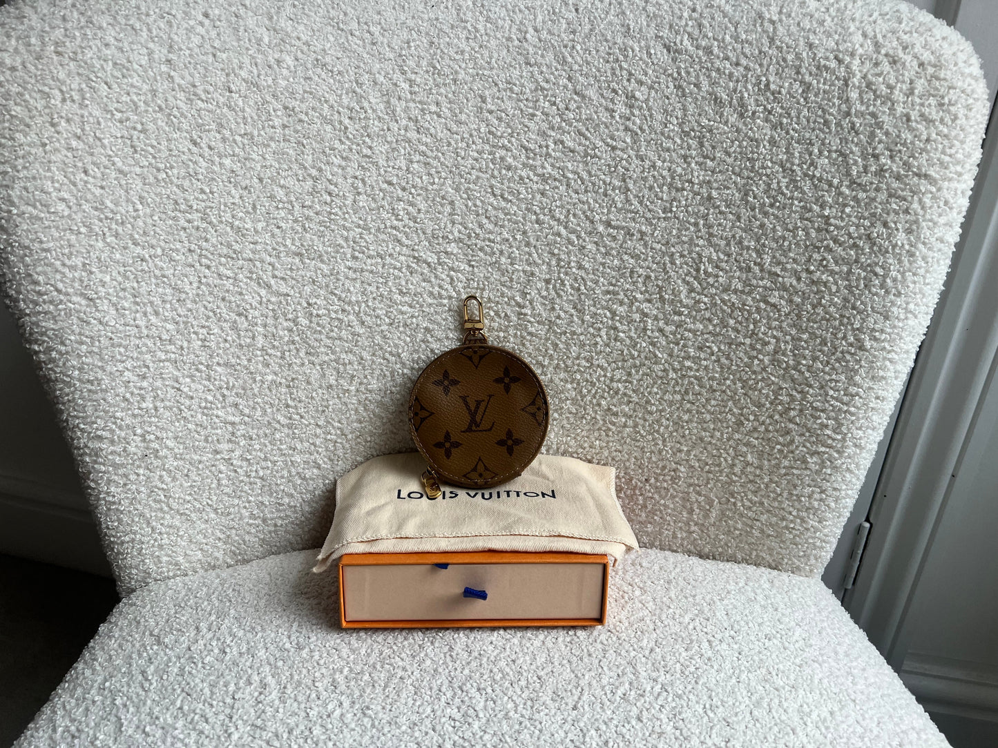 Louis Vuitton Round Coin Purse Reverse Monogram