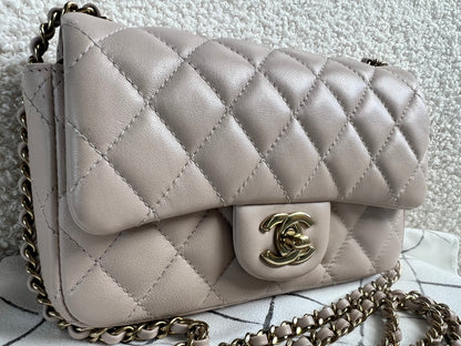 Chanel Mini Rectangular Classic Flap in Lambskin (RRP £4,390)