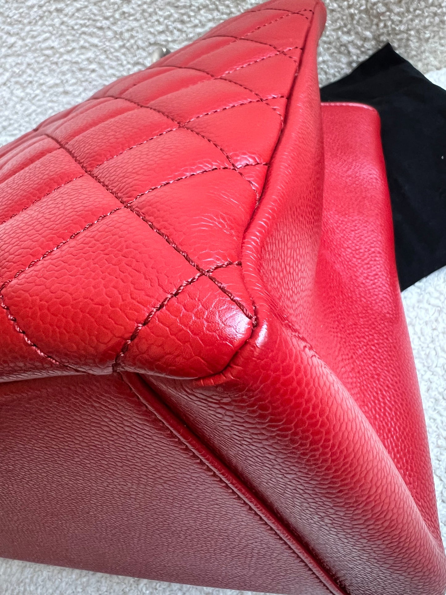 Chanel Red Caviar Grand Shopper Tote (GST)