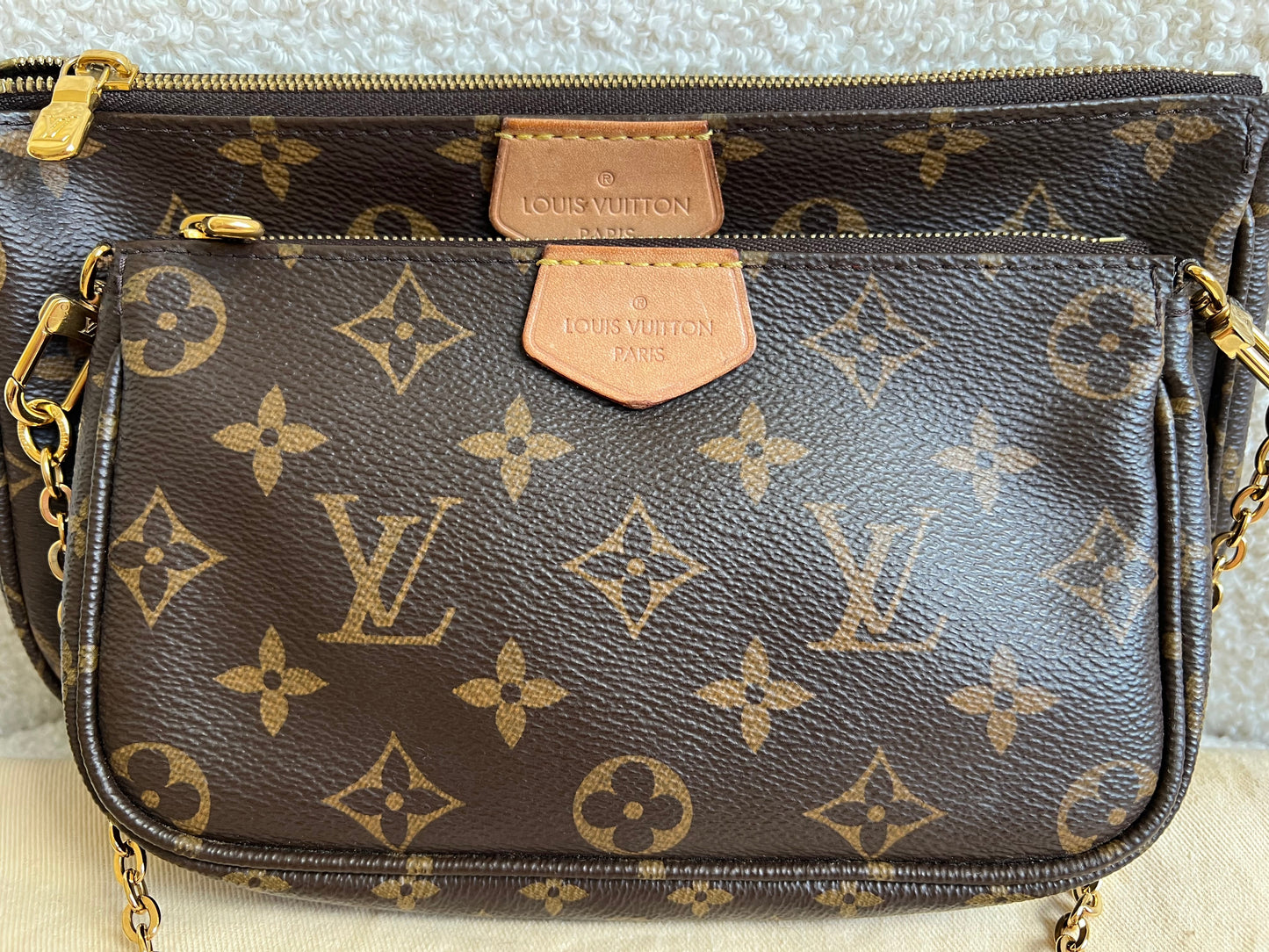 Louis Vuitton Multi Pochette Accessoires Khaki (RRP £2070)