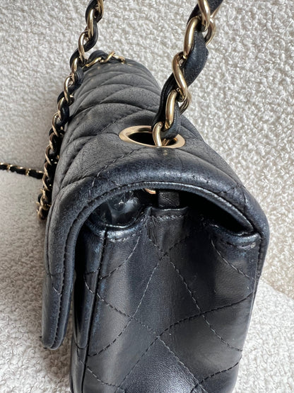 Chanel Mini Rectangular Classic Flap in Black Lambskin (RRP £4,390)