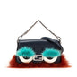 Fendi Monster Microbucket Leather Fur 2Way Bag