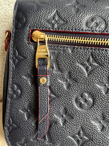 Louis Vuitton Pochette Metis Marine Rouge Empreinte (RRP £2,200)