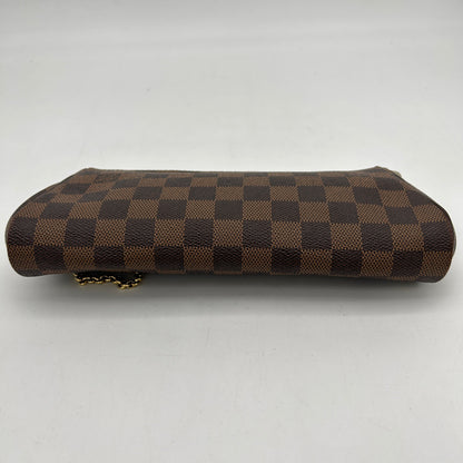 Louis Vuitton Eva Damier Ebene Canvas Red Crossbody Bag