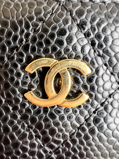 Chanel Black Caviar Card Holder with Gold Hardware (RRP £420)
