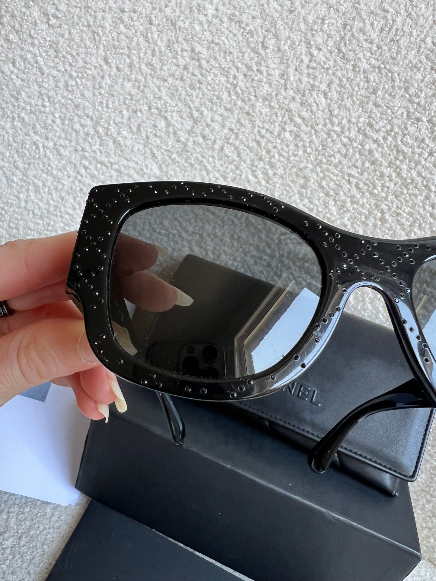 Chanel Black Embellished Sunglasses (RRP £640)